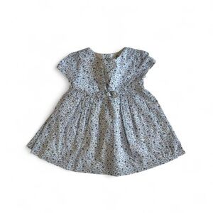 OshKosh Floral Baby Dress 12 Months Blue Cottagecore Easter